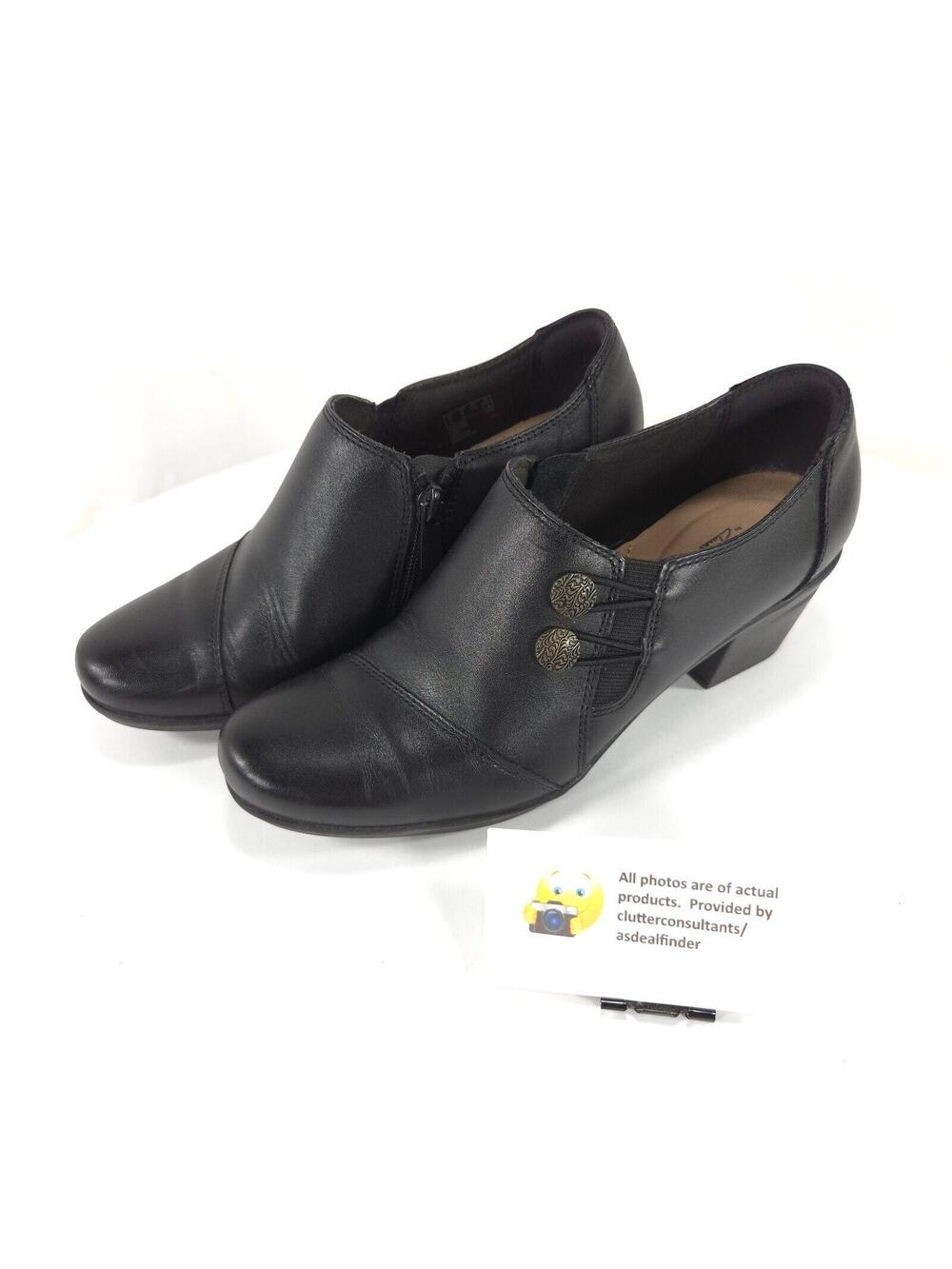Catherine Malandrino Blake Casual Slip On Leather Boot Womens Size 6.5 Black